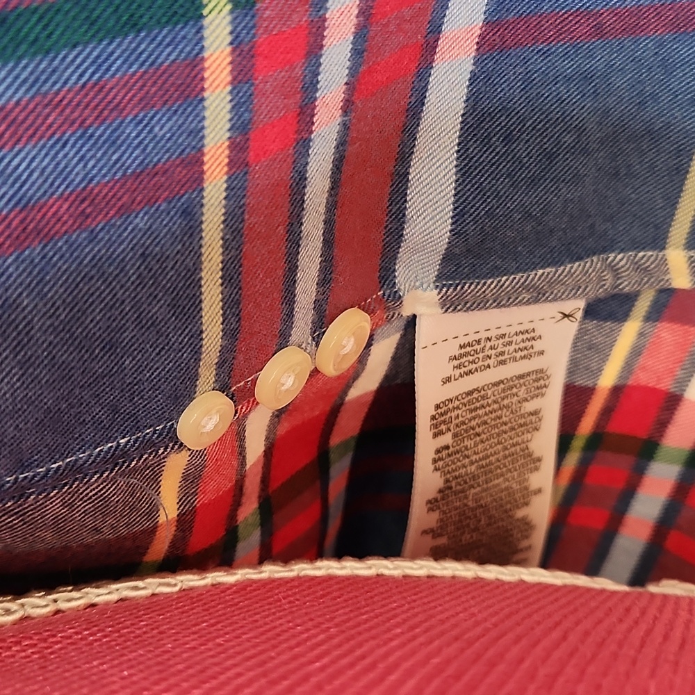 Ralph Lauren Flannel Long Sleeve Plaid Shirt size XS - Picture 2 of 9